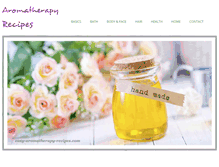 Tablet Screenshot of easy-aromatherapy-recipes.com